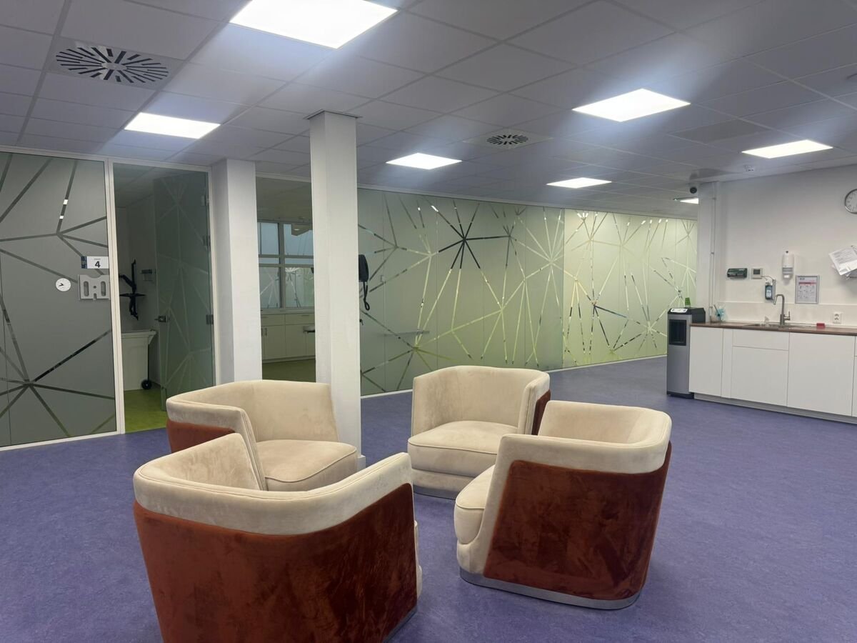 Comfortabele wachtruimte